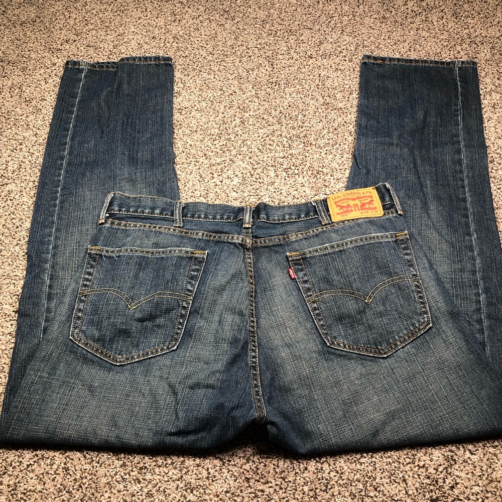 Levi Strauss 505 Jeans Size 38/34 Medium/Dark Wash